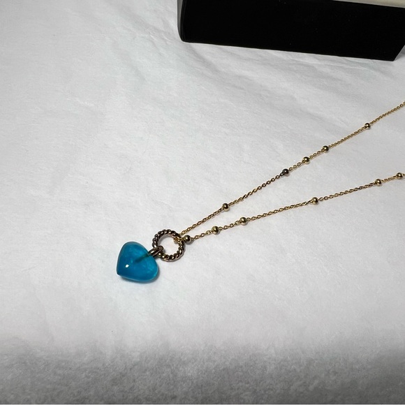 New without tags Missoma blue heart shaped necklace. - Picture 4 of 4